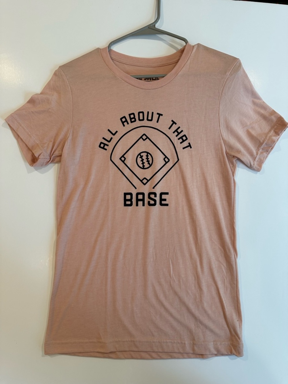 All About That Base Short Sleeve Graphic Tee - Pink Size: S